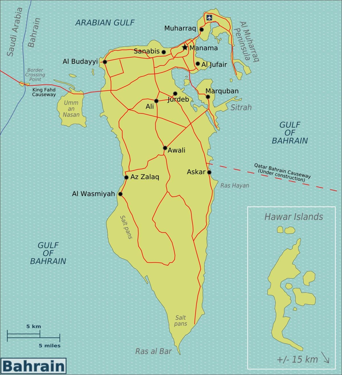 Sa Bahrain international airport paradahan mapa