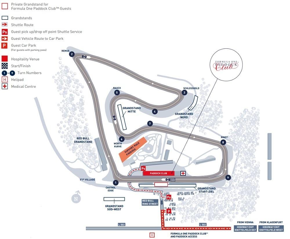 mapa ng Bahrain gp