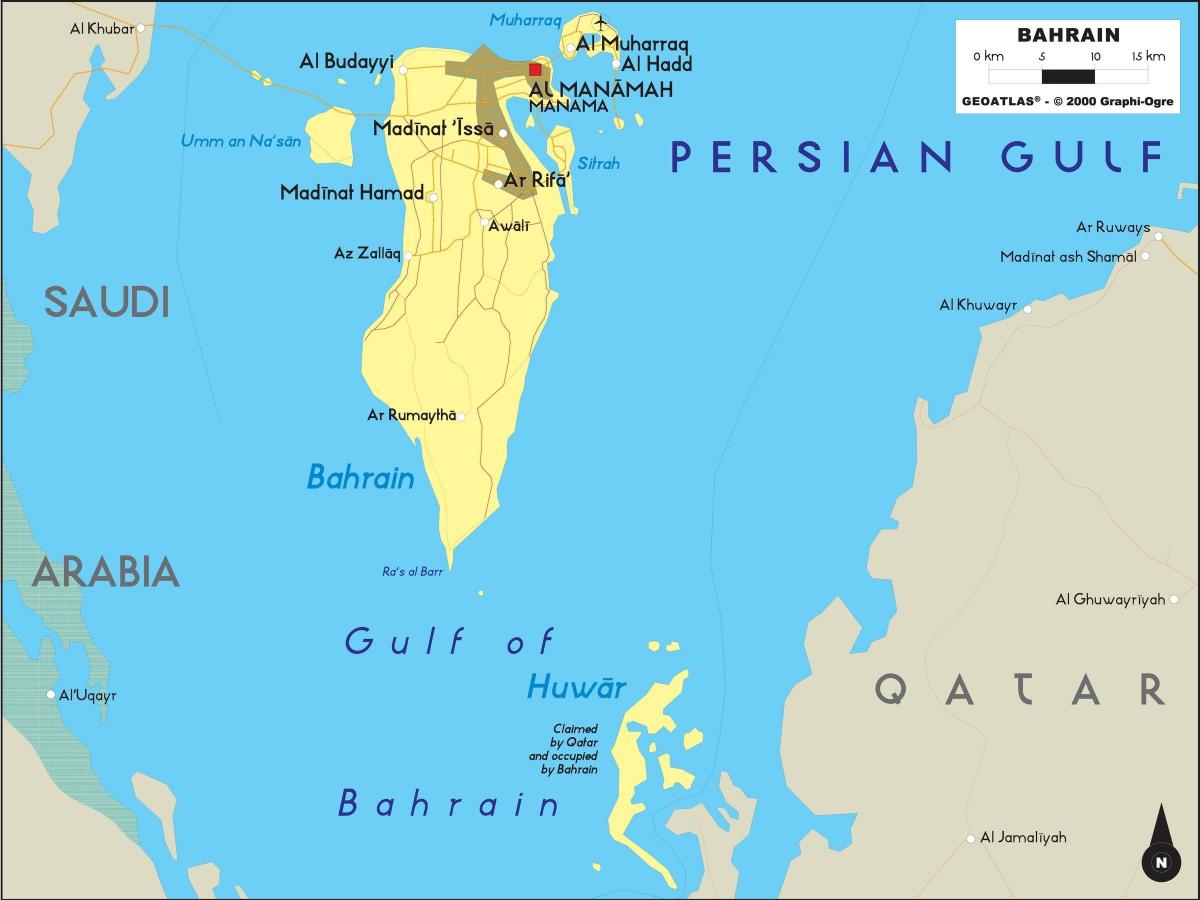 mapa ng Bahrain offline