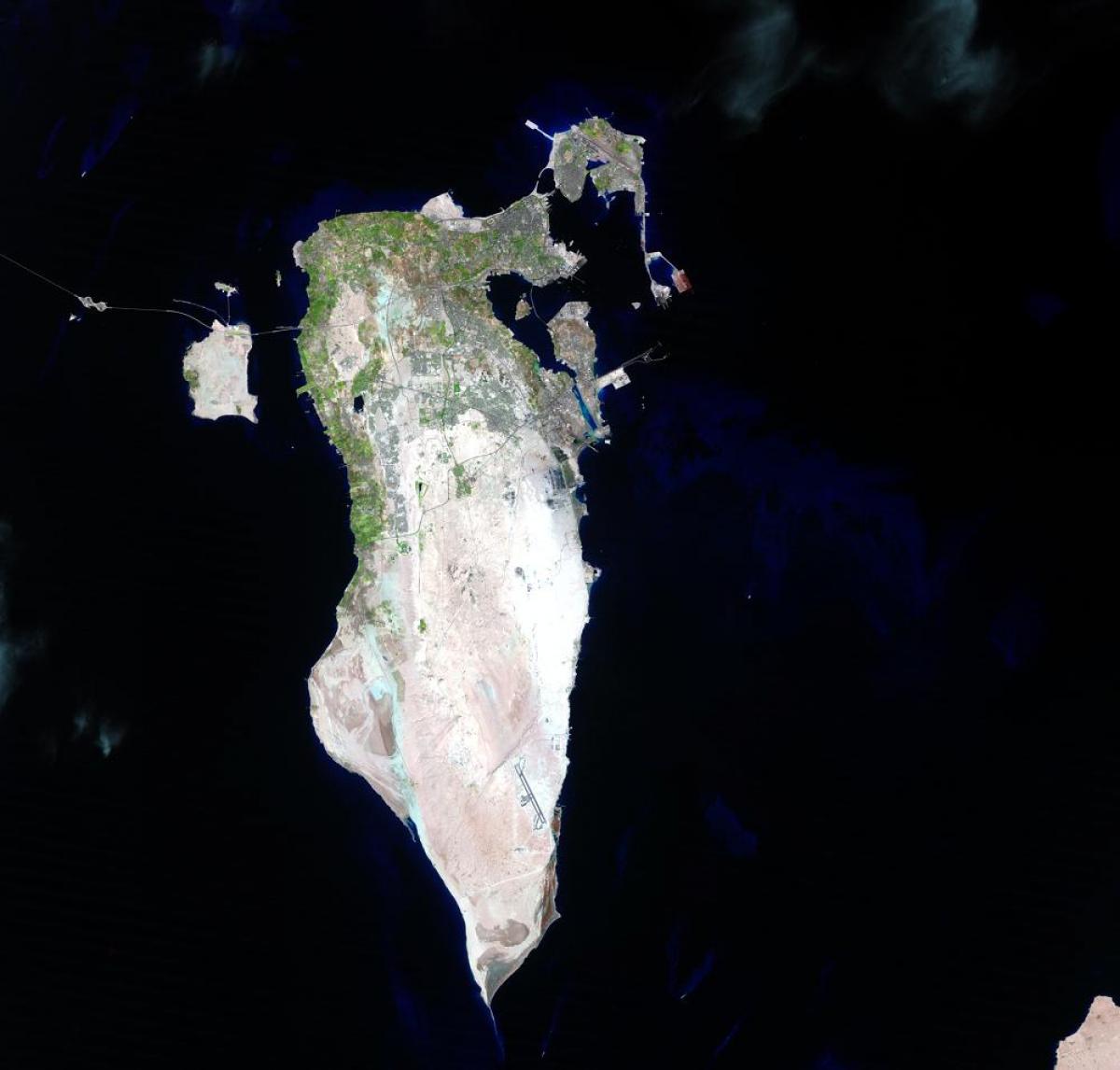 mapa ng Bahrain satellite