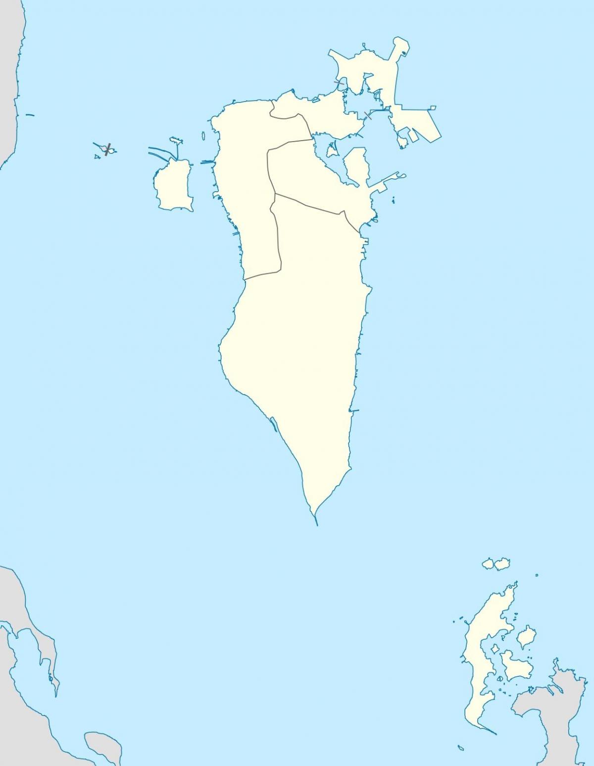 mapa ng Bahrain vector mapa
