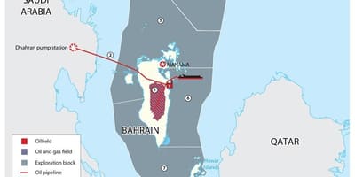 Mapa ng Bahrain na mga bloke