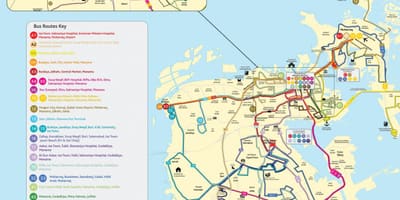 Bahrain bus ruta ng mapa