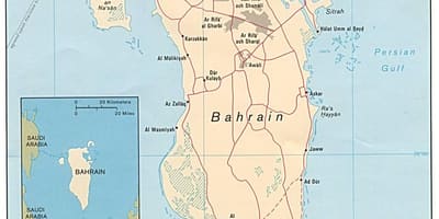 Mapa ng exhibition kalsada Bahrain