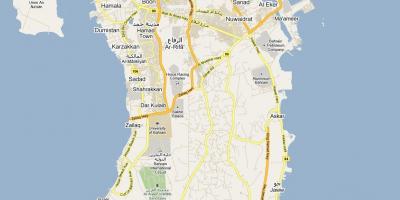 Mapa ng kalye mapa ng Bahrain