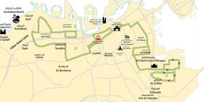Mapa ng lungsod center Bahrain